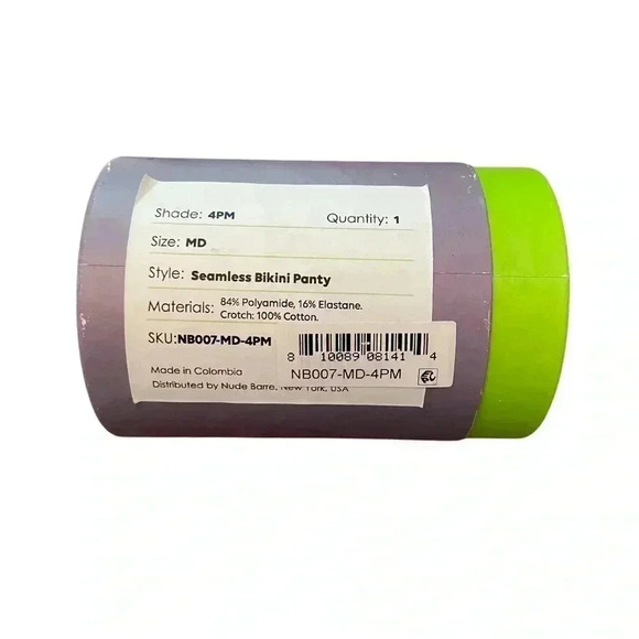 Nude Barre Seamless Bikini Panty Size Medium Shade 4PM - Picture 5 of 9